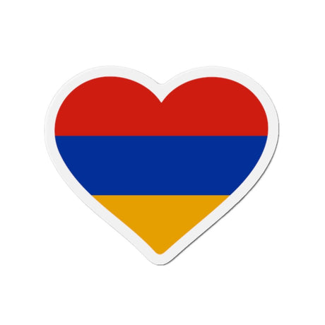 Aimant Coeur Drapeau de l'Arménie en plusieurs tailles - Pixelforma 