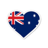 Aimant Coeur Drapeau de l'Australie en plusieurs tailles - Pixelforma