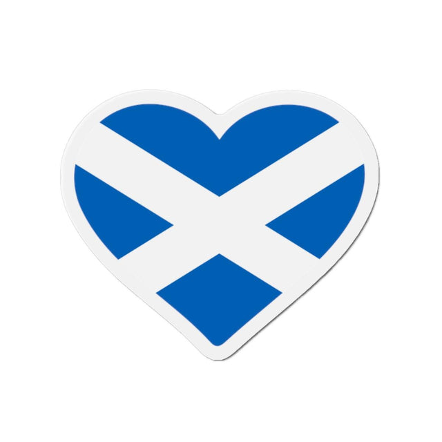 Aimant Coeur Drapeau de l'Écosse en plusieurs tailles - Pixelforma 