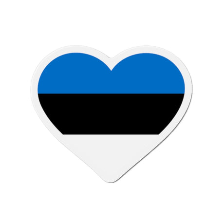 Aimant Coeur Drapeau de l'Estonie en plusieurs tailles - Pixelforma 