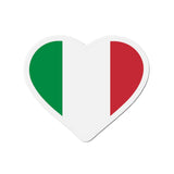 Aimant Coeur Drapeau de l'Italie en plusieurs tailles - Pixelforma 