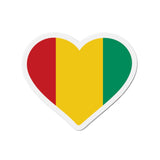 Aimant Coeur Drapeau de la Guinée en plusieurs tailles - Pixelforma 