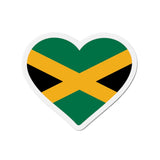 Aimant Coeur Drapeau de la Jamaïque en plusieurs tailles - Pixelforma