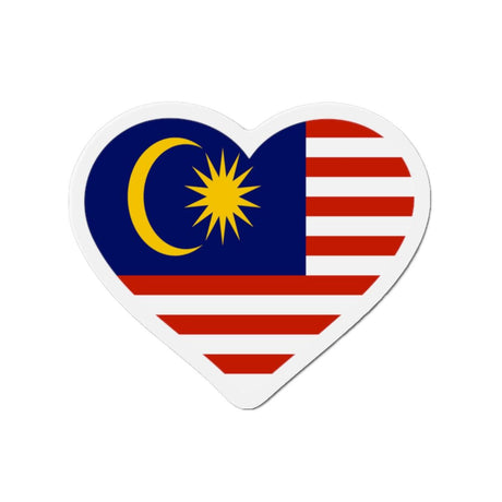 Aimant Coeur Drapeau de la Malaisie en plusieurs tailles - Pixelforma 