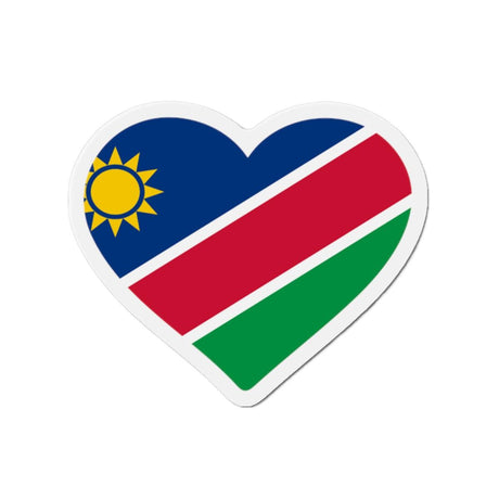 Aimant Coeur Drapeau de la Namibie en plusieurs tailles - Pixelforma 