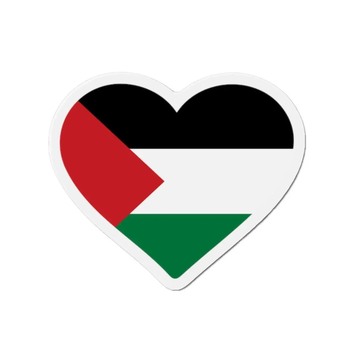 Aimant Coeur Drapeau de la Palestine en plusieurs tailles - Pixelforma 