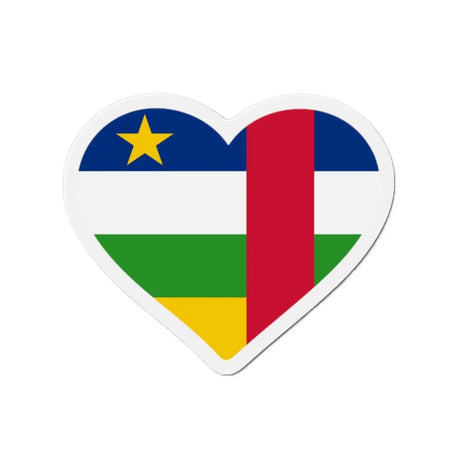 Aimant Coeur Drapeau de la République centrafricaine en plusieurs tailles - Pixelforma 