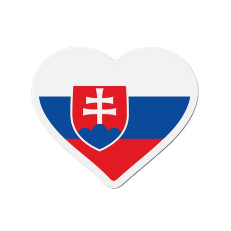 Aimant Coeur Drapeau de la Slovaquie en plusieurs tailles - Pixelforma 