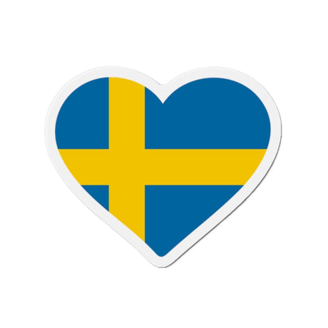 Aimant Coeur Drapeau de la Suède en plusieurs tailles - Pixelforma 