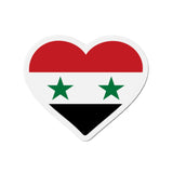 Aimant Coeur Drapeau de la Syrie en plusieurs tailles - Pixelforma