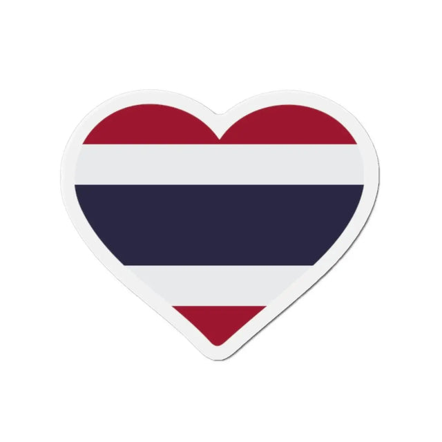 Aimant Coeur Drapeau de la Thaïlande en plusieurs tailles - Pixelforma 