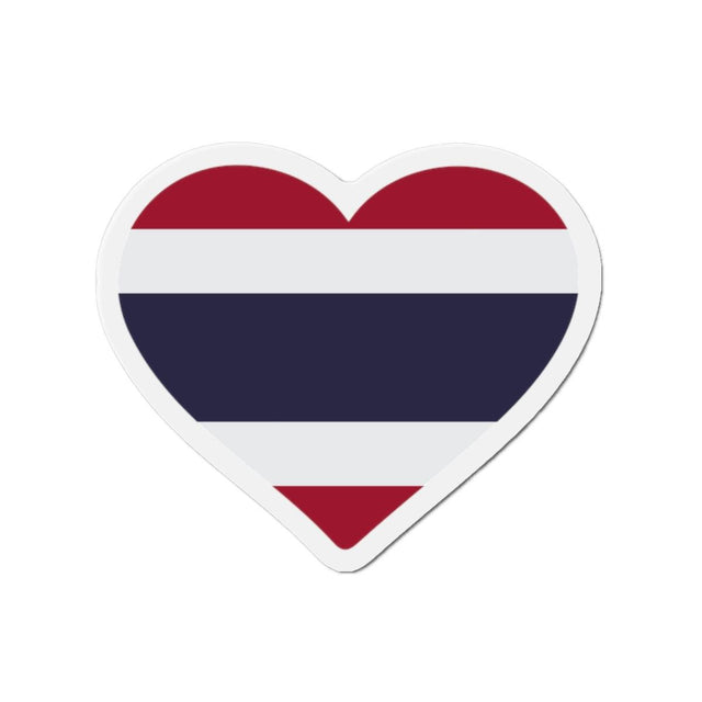 Aimant Coeur Drapeau de la Thaïlande en plusieurs tailles - Pixelforma