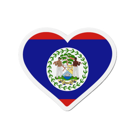Aimant Coeur Drapeau du Belize en plusieurs tailles - Pixelforma 
