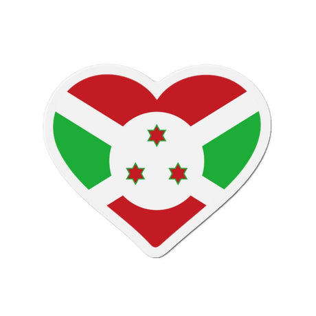 Aimant Coeur Drapeau du Burundi en plusieurs tailles - Pixelforma 