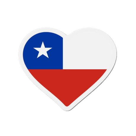 Aimant Coeur Drapeau du Chili en plusieurs tailles - Pixelforma 