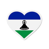 Aimant Coeur Drapeau du Lesotho en plusieurs tailles - Pixelforma 