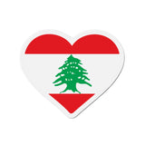 Aimant Coeur Drapeau du Liban en plusieurs tailles - Pixelforma