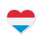 Aimant Coeur Drapeau du Luxembourg en plusieurs tailles - Pixelforma