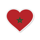 Aimant Coeur Drapeau du Maroc en plusieurs tailles - Pixelforma 