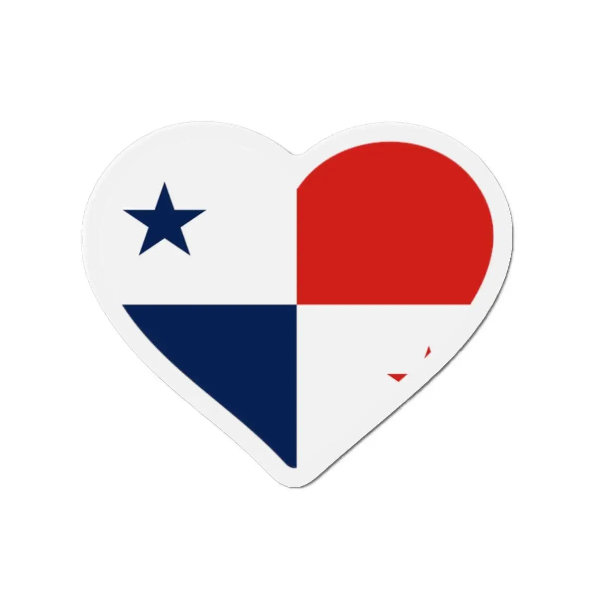 Aimant Coeur Drapeau du Panama en plusieurs tailles - Pixelforma 