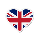Aimant Coeur Drapeau du Royaume-Uni en plusieurs tailles - Pixelforma 