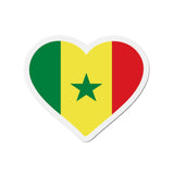 Aimant Coeur Drapeau du Sénégal en plusieurs tailles - Pixelforma 