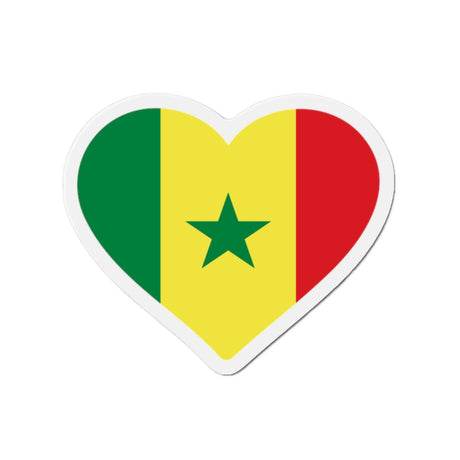 Aimant Coeur Drapeau du Sénégal en plusieurs tailles - Pixelforma 