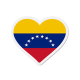 Aimant Coeur Drapeau du Venezuela en plusieurs tailles - Pixelforma 