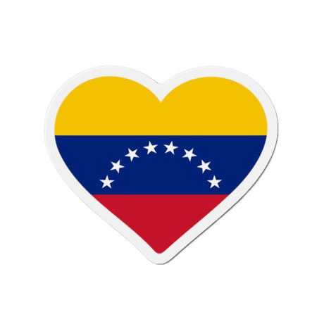 Aimant Coeur Drapeau du Venezuela en plusieurs tailles - Pixelforma 