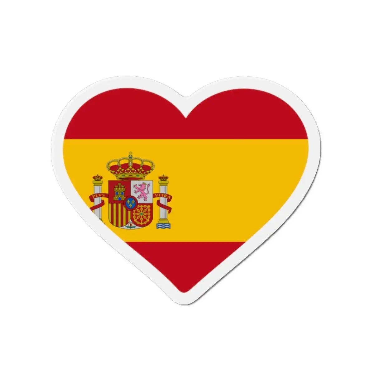 Aimant cœur drapeau espagne forme décorative réfrigérateur