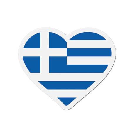 Aimant coeur drapeau grèce forme décorative réfrigérateur