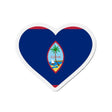 Aimant cœur drapeau guam magnet décoratif surface métal