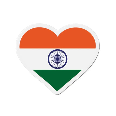 Aimant cœur drapeau inde magnétique décoratif coloré