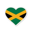 Aimant cœur drapeau jamaïque décoratif forme originale