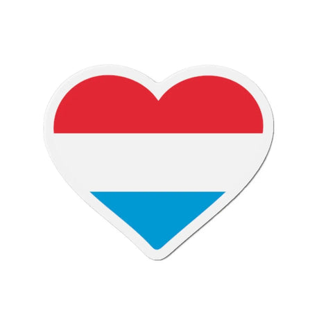 Aimant cœur drapeau luxembourg forme décorative colorée
