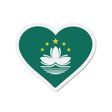 Aimant cœur drapeau macao magnétique souvenir décoratif