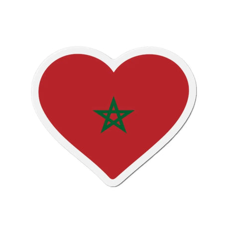 Aimant cœur drapeau maroc magnétique décoration souvenir