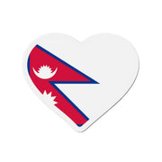 Aimant coeur drapeau népal forme décorative pour frigo
