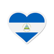 Aimant cœur drapeau nicaragua forme décorative magnétique