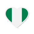 Aimant cœur drapeau nigeria décoration magnétique colorée
