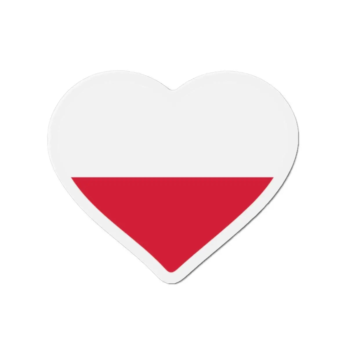 Aimant cœur drapeau pologne décoratif souvenir magnétique