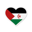 Aimant cœur drapeau république arabe sahraouie décoratif