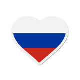 Aimant coeur drapeau russie en plusieurs tailles - pixelforma