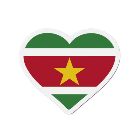 Aimant coeur drapeau suriname décoratif plusieurs formats