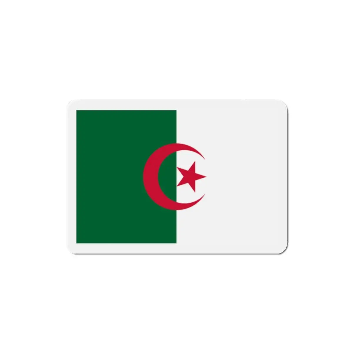Aimant drapeau algérie rectangulaire décoration métallique