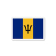 Aimant drapeau barbade forme rectangulaire décoratif