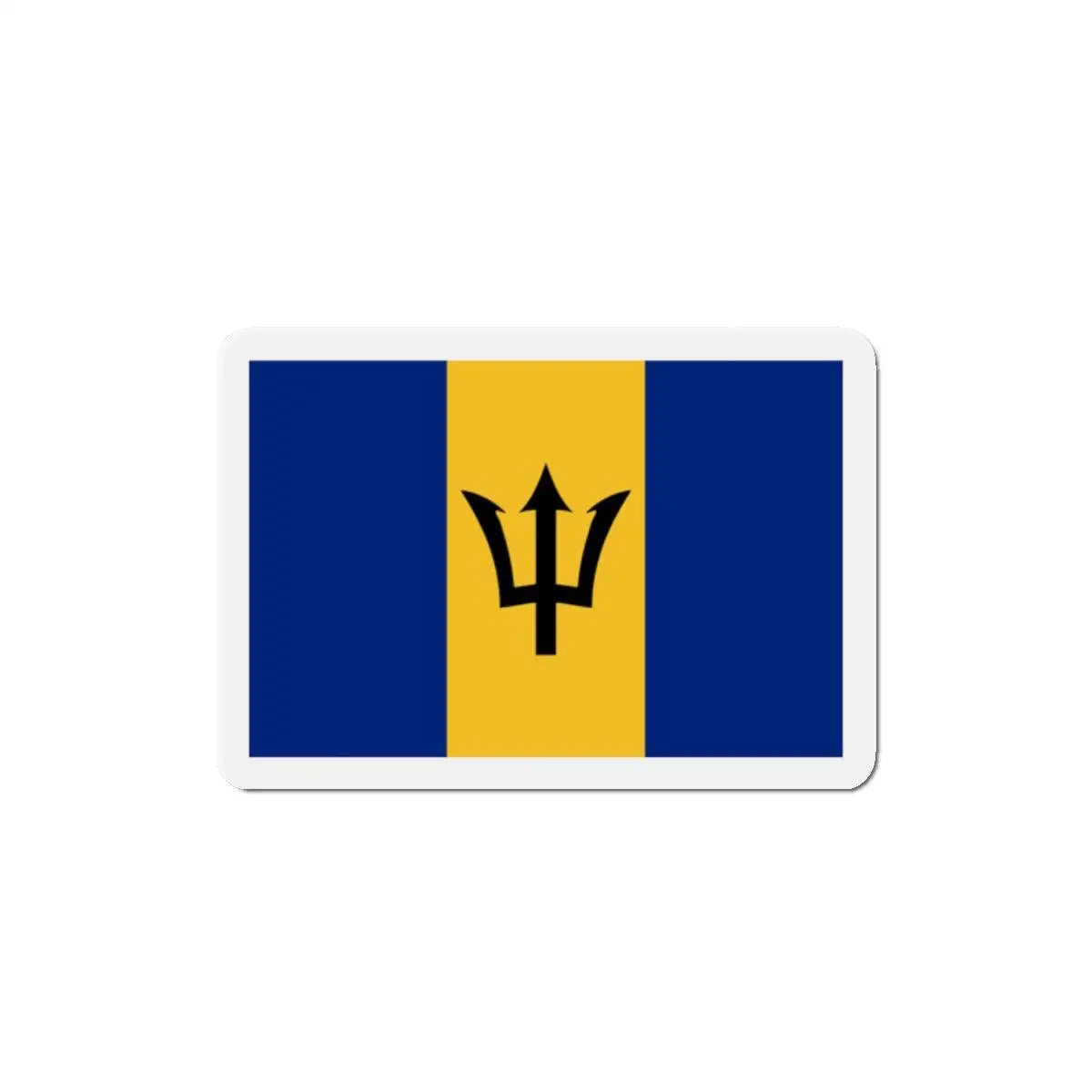 Aimant drapeau barbade forme rectangulaire décoratif