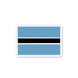 Aimant drapeau botswana rectangulaire déco métallique