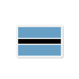 Aimant drapeau botswana rectangulaire déco métallique