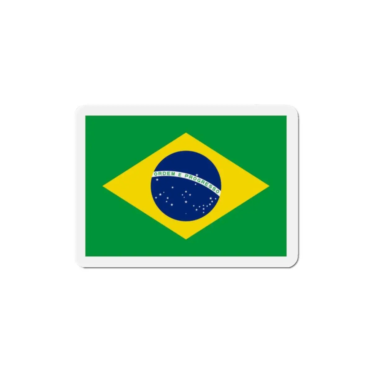Aimant drapeau brésil rectangulaire déco magnétique